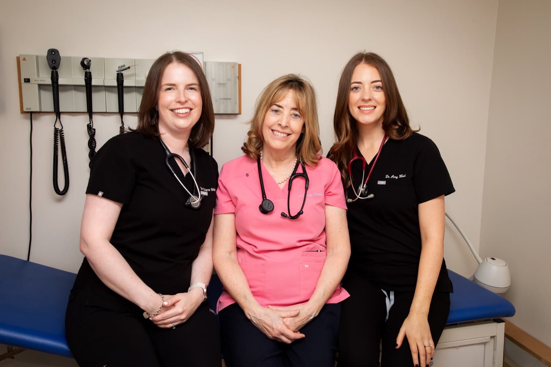 Dr Clare Shields, Dr Mary Ward and Dr Amy Ward (left to right) at Vernon Medical Clinic